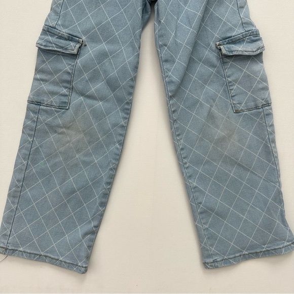 Girls Wide Leg Cargo Jeans Size 7 - Picture 8 of 15